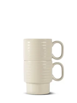 Kubek do kawy COFFEE & MORE 2-szt, beżowy / Beżowy 5018571-