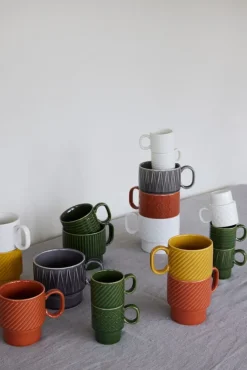 Kubek do kawy COFFEE & MORE 2-szt, żółty / Żółty 5018524-