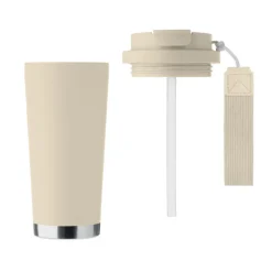 Kubek dwuścienny 500 ml / Bezowy MO2662-13