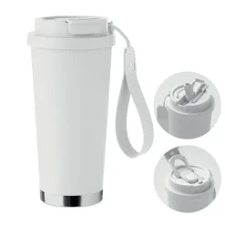 Kubek dwuścienny 500 ml / Bialy MO2662-06