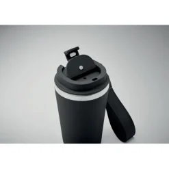 Kubek dwuścienny 350 ml / Czarny MO2317-03