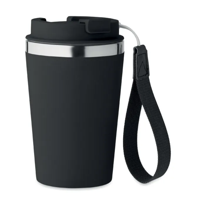 Kubek dwuścienny 350 ml / Czarny MO2317-03