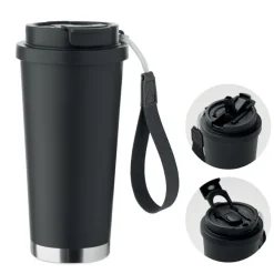 Kubek dwuścienny 300 ml / Czarny MO2446-03