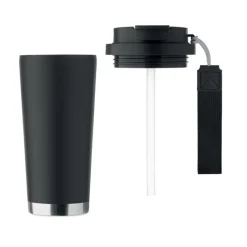 Kubek dwuścienny 300 ml / Czarny MO2446-03