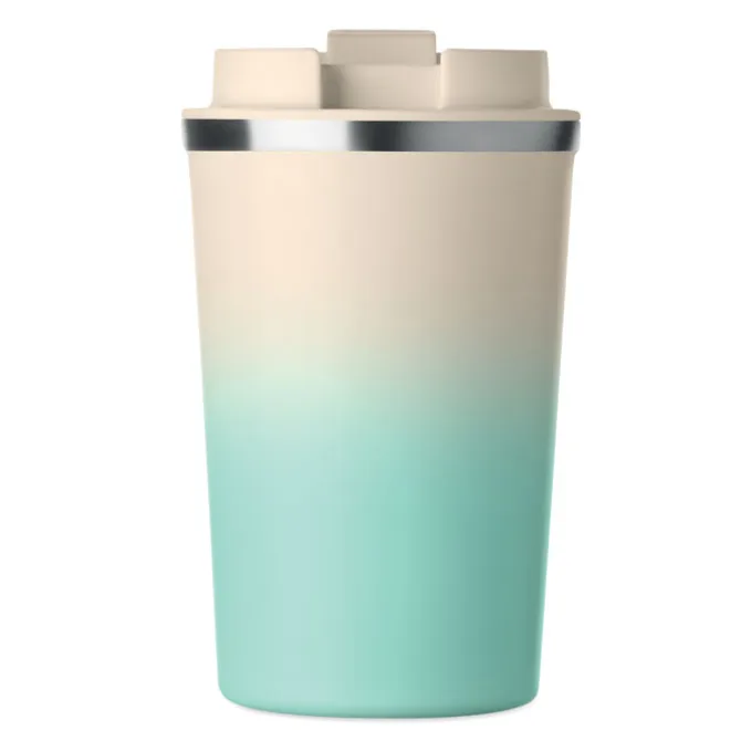 Kubek dwuścienny 350 ml / Miętowy Zielony MO2885-77