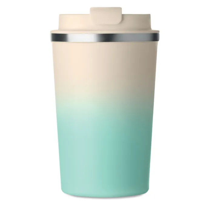 Kubek dwuścienny 350 ml / Miętowy Zielony MO2885-77