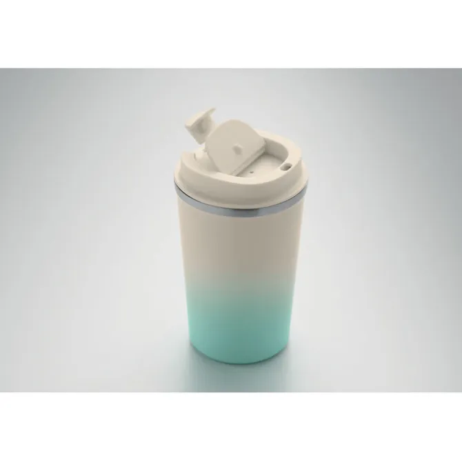 Kubek dwuścienny 350 ml / Miętowy Zielony MO2885-77