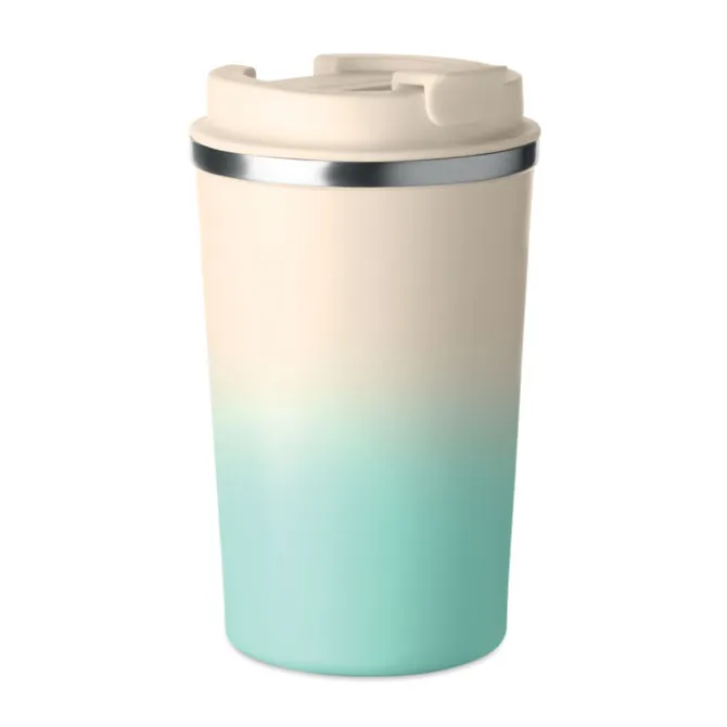 Kubek dwuścienny 350 ml / Miętowy Zielony MO2885-77