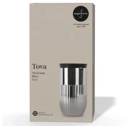Kubek izolowany Sagaform Tova, 320 ml, szczelny, można myć w zmywarce / Chromowy LT52130-N0003
