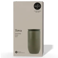 Kubek izolowany Sagaform Tova, 320 ml, szczelny, można myć w zmywarce / Dried Green LT52130-N0049