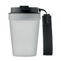 Kubek jednościenny 300 ml / Przezroczysty Bialy MO2670-26