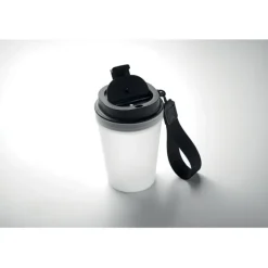 Kubek jednościenny 300 ml / Przezroczysty Bialy MO2670-26