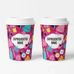 Kubek jednorazowy papierowy 330 ml / Wielokolorowy PUP01