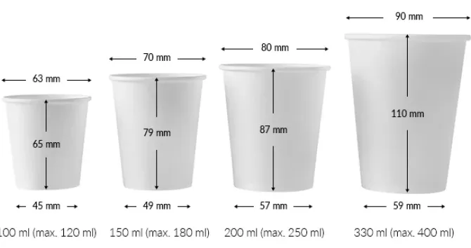 Kubek jednorazowy papierowy 330 ml / Wielokolorowy PUP01