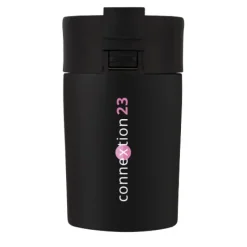 Kubek Jetta izolowany próżniowo i powlekany miedzią o pojemności 180 ml / Czarny 10068890