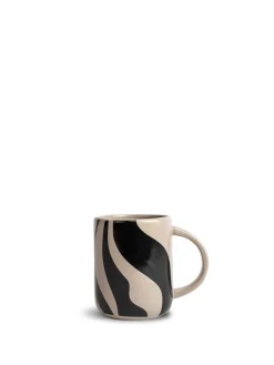 Kubek LIZ Zebra, beżowy/czarny / Czarny 5283907503-00--00