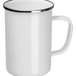 Kubek metalowy emaliowany 550 ml GENE / Biały 8385706