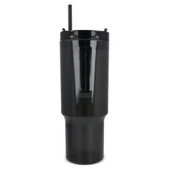 Kubek Miami z uchwytem, przezroczysty, 1,2 l, R-PET / Transparentny / czarny LT98695-N0402