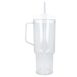 Kubek Miami z uchwytem, przezroczysty, 1,2 l, R-PET / Transparentny / biały LT98695-N0401