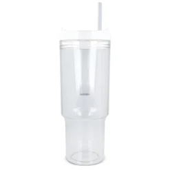 Kubek Miami z uchwytem, przezroczysty, 1,2 l, R-PET / Transparentny / biały LT98695-N0401