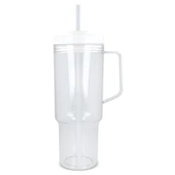 Kubek Miami z uchwytem, przezroczysty, 1,2 l, R-PET / Transparentny / biały LT98695-N0401