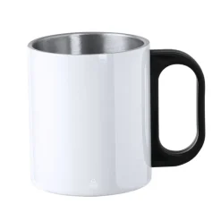 Kubek 300 ml ze stali nierdzewnej z recyklingu / Biały V2080-02