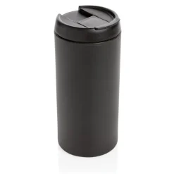 Kubek podróżny 300 ml Metro ze stali nierdzewnej z recyklingu / Czarny P435.041