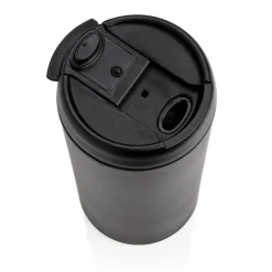 Kubek podróżny 300 ml Metro ze stali nierdzewnej z recyklingu / Czarny P435.041