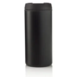 Kubek podróżny 300 ml Metro ze stali nierdzewnej z recyklingu / Czarny P435.041