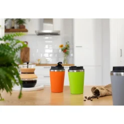 Kubek podróżny 350 ml / Pomarańczowy V2233-07