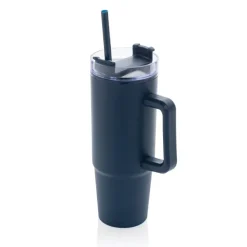 Kubek podróżny 900 ml Tana, plastik z recyklingu / Niebieski P437.100