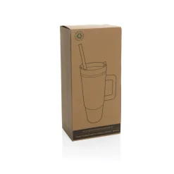 Kubek podróżny 900 ml Tana, plastik z recyklingu / Biały P437.103