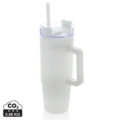 Kubek podróżny 900 ml Tana, plastik z recyklingu / Biały P437.103