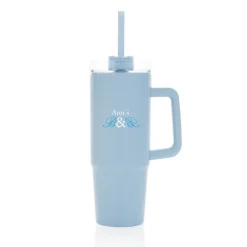 Kubek podróżny 900 ml Tana, plastik z recyklingu / Niebieski P437.1005