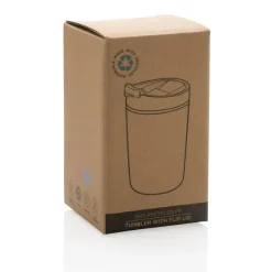 Kubek podróżny 300 ml z PP z recyklingu / Czarny P433.081