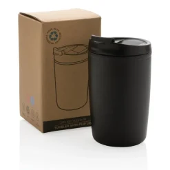 Kubek podróżny 300 ml z PP z recyklingu / Czarny P433.081