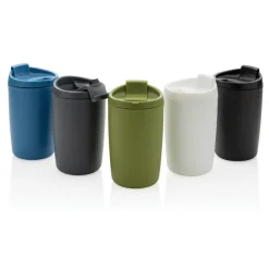 Kubek podróżny 300 ml z PP z recyklingu / Czarny P433.081