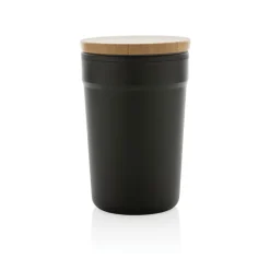 Kubek podróżny 300 ml z PP z recyklingu / Czarny P433.291