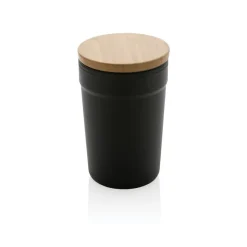 Kubek podróżny 300 ml z PP z recyklingu / Czarny P433.291