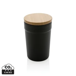 Kubek podróżny 300 ml z PP z recyklingu / Czarny P433.291