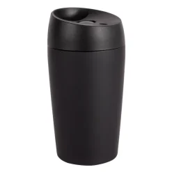 Kubek podróżny Sagaform Loke z gumowanym wykończeniem 240 ml / Czarny LT52107-N0002