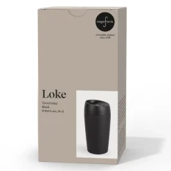 Kubek podróżny Sagaform Loke z gumowanym wykończeniem 240 ml / Czerwony LT52107-N0021