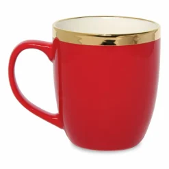 Kubek porcelanowy ze złotym wykończeniem BELLA GOLD 330 ml / Wielokolorowy MRT-02B