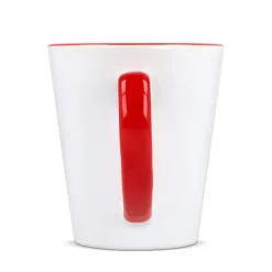 Kubek subli Melbourne kolorowy rant i uchwyt 300ml / Biały / czerwony LT51192-N0121