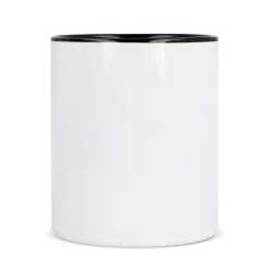 Kubek subli Oslo kolorowy w środku i uchwycie 300ml / Biały / czarny LT51164-N0102