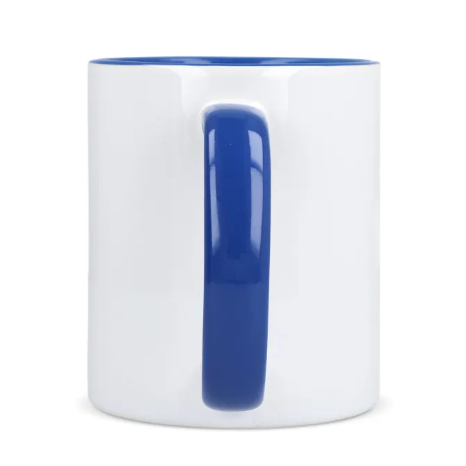 Kubek subli Oslo kolorowy w środku i uchwycie 300ml / Biały / jasnozielony LT51164-N0132