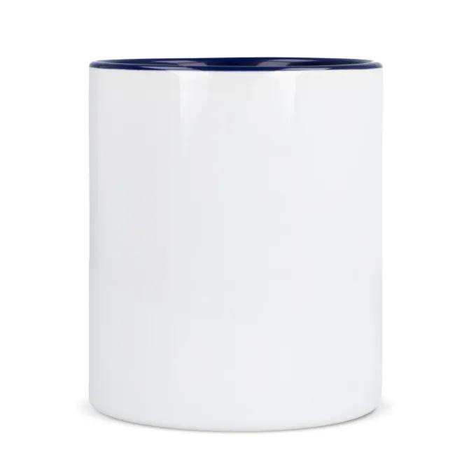 Kubek subli Oslo kolorowy w środku i uchwycie 300ml / Biały / pomarańczowy LT51164-N0126