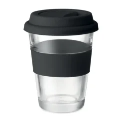 Kubek szklany 350 ml / Czarny MO9992-03