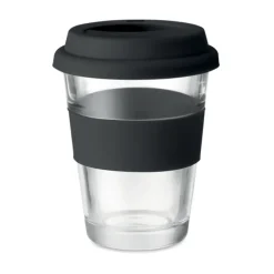 Kubek szklany 350 ml / Czarny MO9992-03
