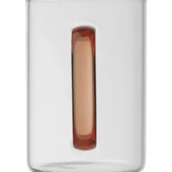 Kubek szklany 250 ml EDDA / Czerwony 8234005